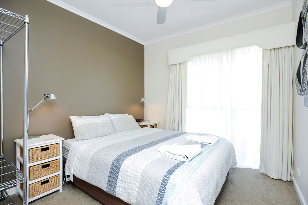 Upstairs Bedroom set for new visitors at 1-20 Flinders Parade, Victor Harbor, South Australia